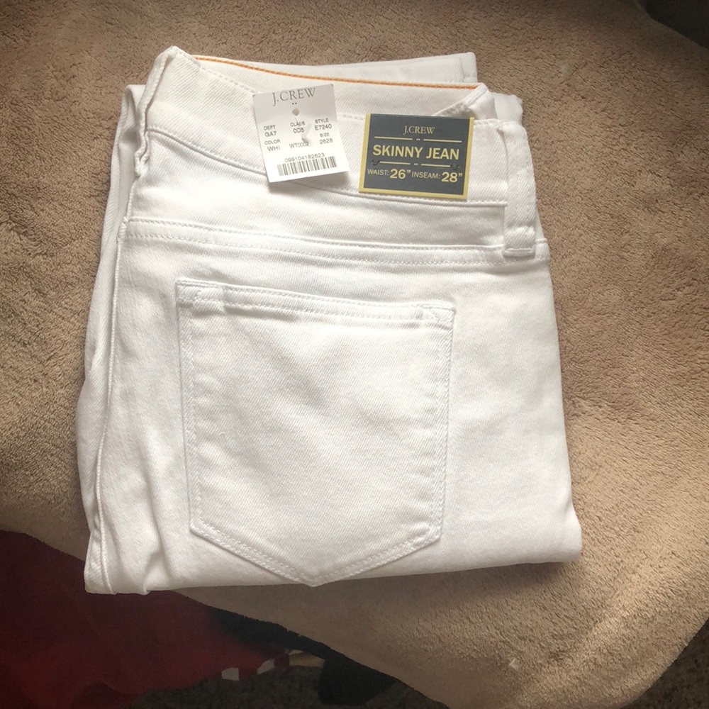 J crew factory white skinny jeans